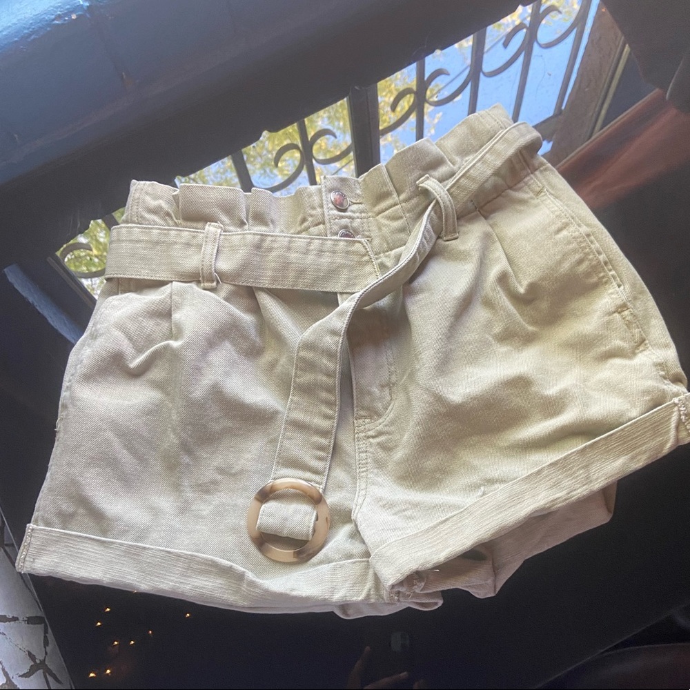Shorts with a belt